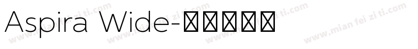 Aspira Wide字体转换
